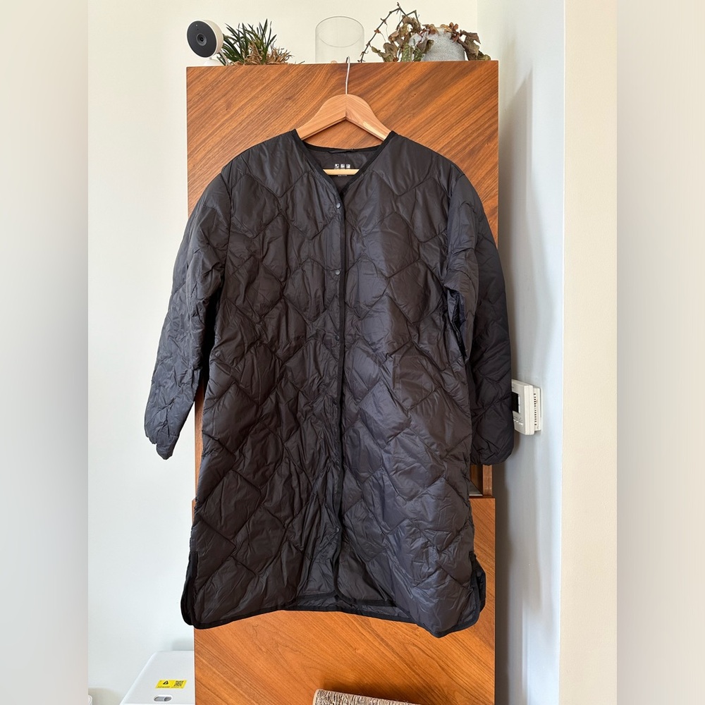 U+Original Light Down mid length Jacket Black Size L